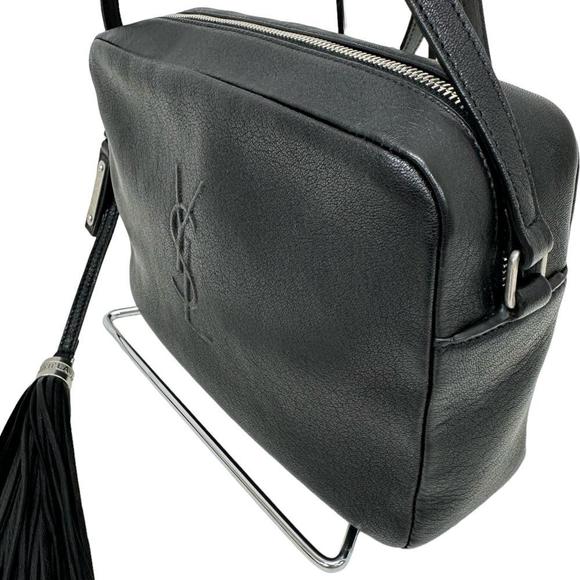 Saint Laurent Black/Silver Camera Bag Lou Shoulder Leather - Picture 1 of 10